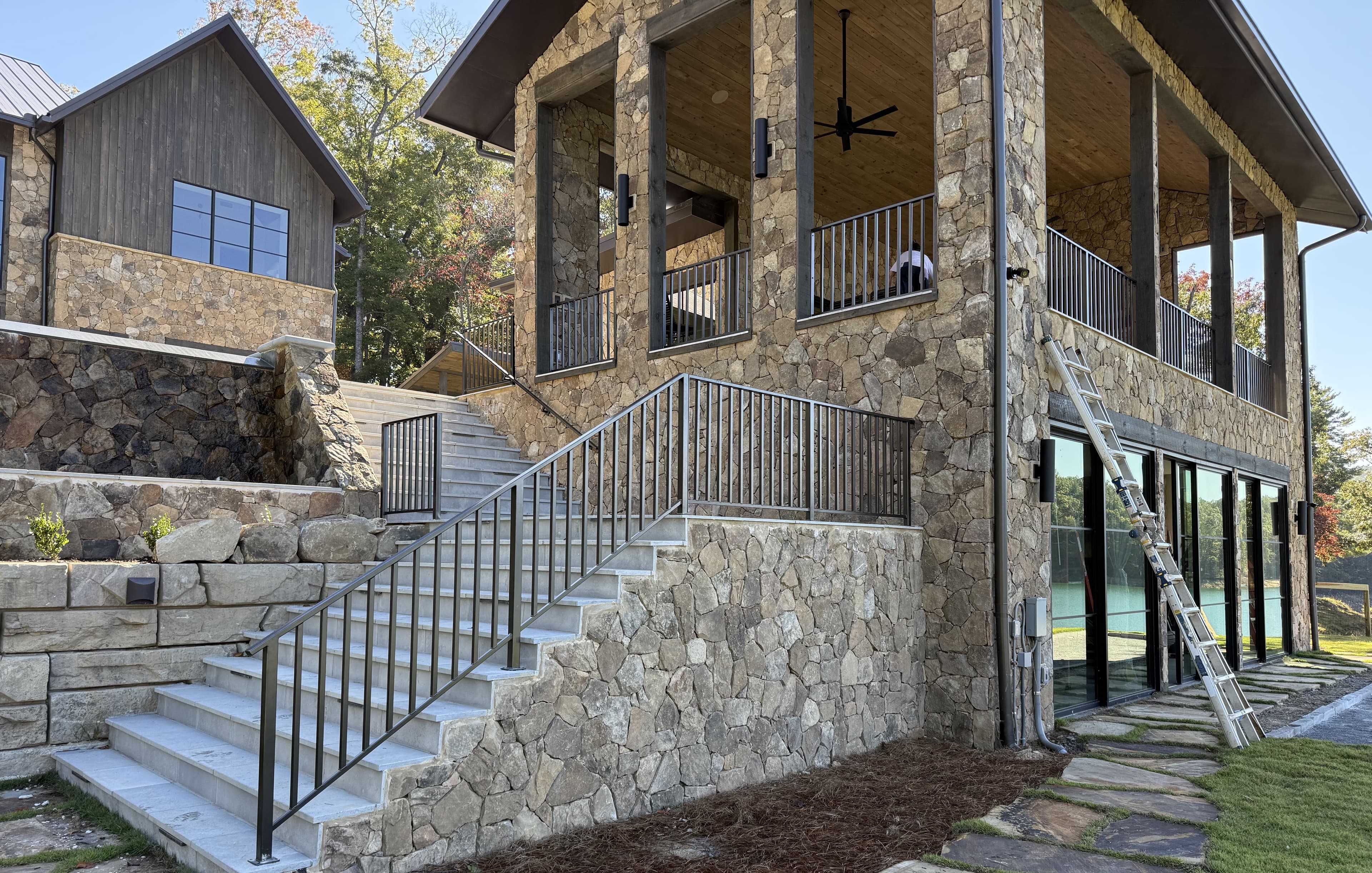 Builder community homes with coordinated glazing.